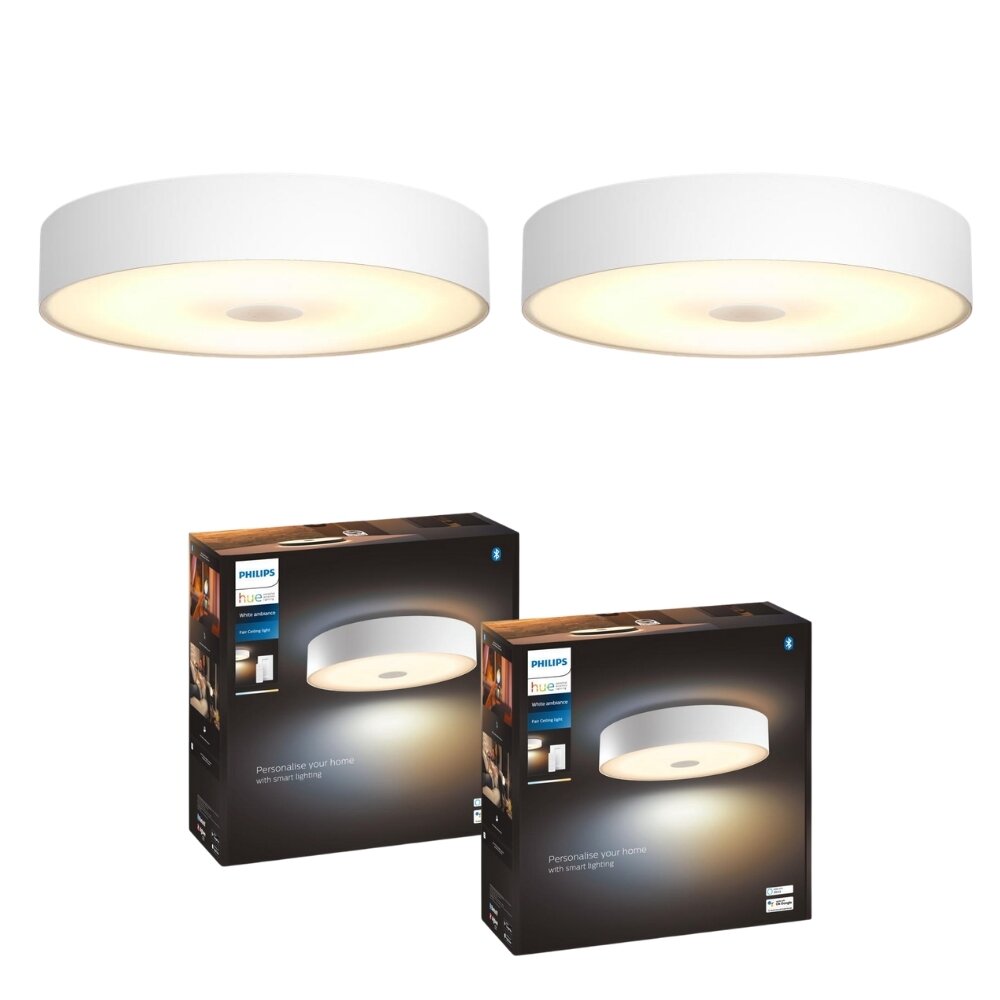 Philips Hue Bluetooth White Ambiance Deckenleuchte Fair in Weiß 25W 2900lm günstig online kaufen