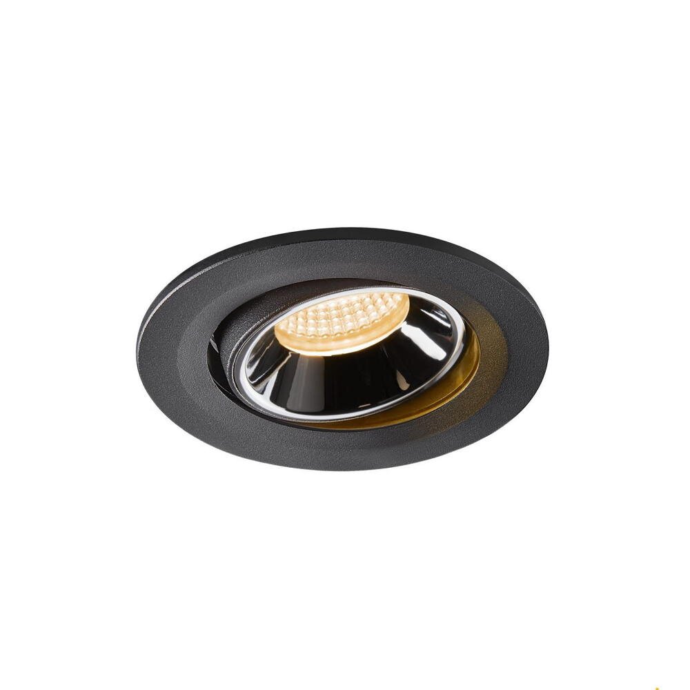 LED Deckeneinbaustrahler Numinos Move inchwarz und Chrom 8,6W 690lm 2700K 5 günstig online kaufen