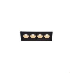 LED Deckeneinbauleuchte Milandos in Schwarz 8W 2080lm...