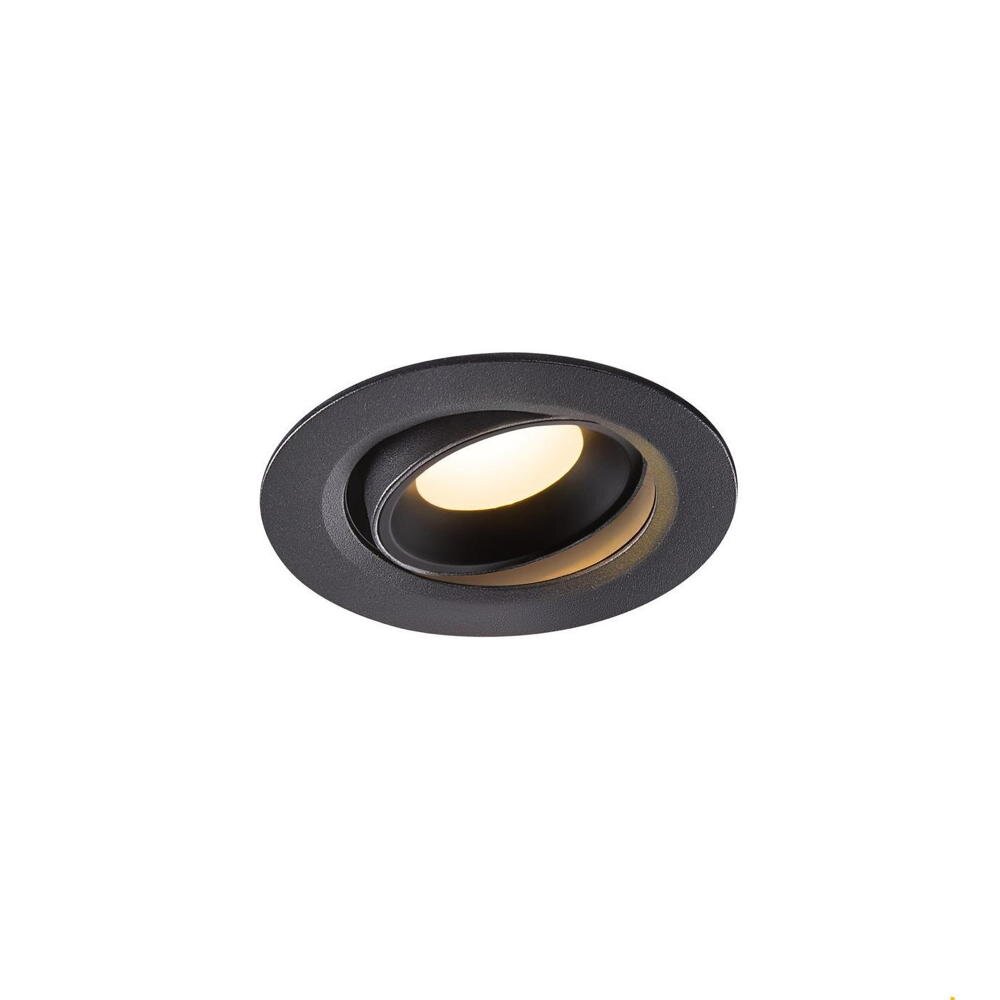 LED Deckeneinbauleuchte Numinos Move in Schwarz 7W 690lm 3000K 55° günstig online kaufen