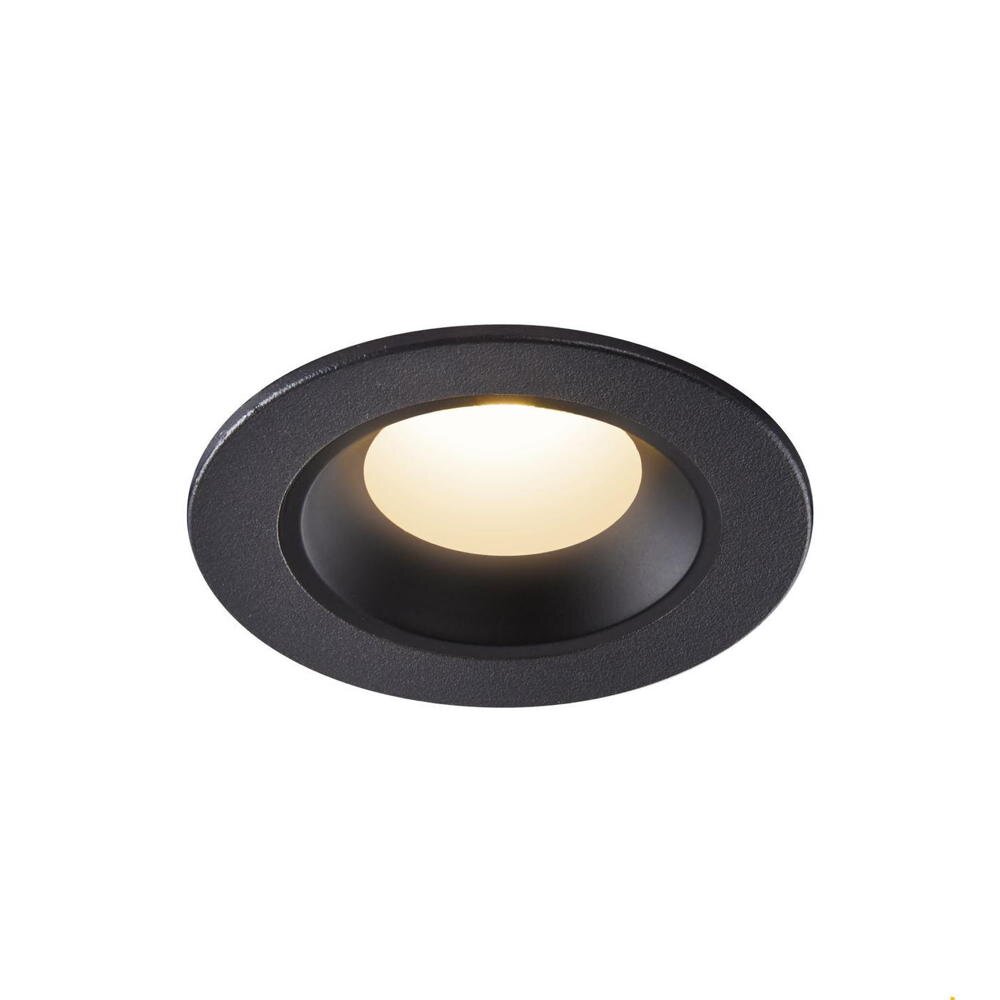 LED Deckeneinbauleuchte Numinos in Schwarz 7W 690lm IP44 3000K 55° günstig online kaufen