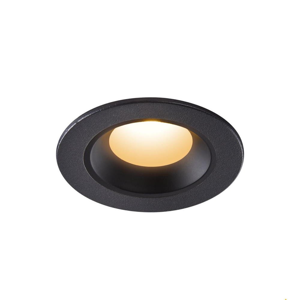 LED Deckeneinbauleuchte Numinos in Schwarz 7W 620lm IP44 2700K 40° günstig online kaufen