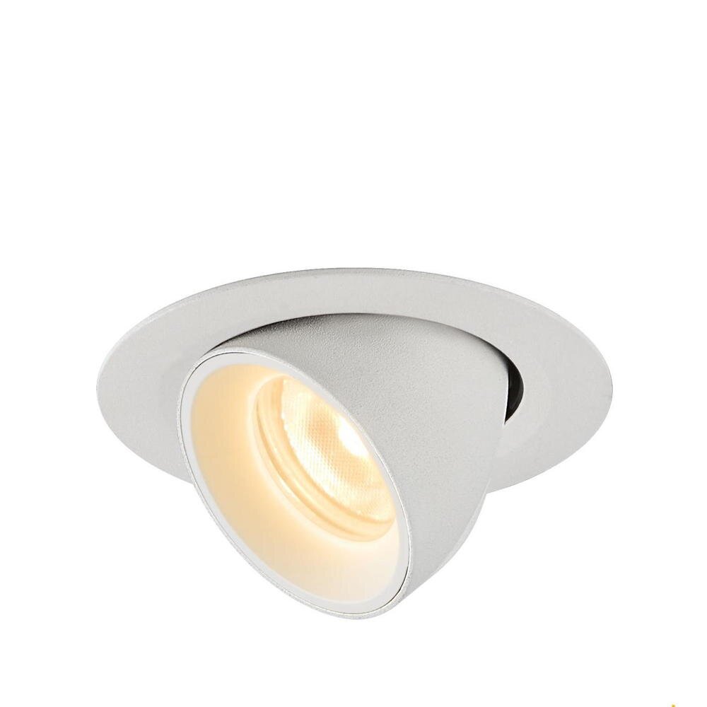 SLV Einbaustrahler & Einbauleuchte Esszimmer Küche Schlafzimmer LED modern Weiß Aluminium Kunststoff 1-flammig