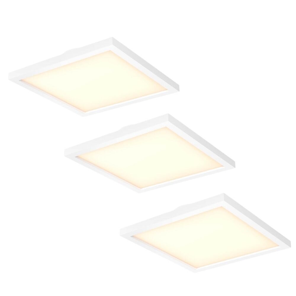 LED Philips Hue Panel White Ambiance Aurelle in Weiß 39W 3750lm 600x600 Dreierpack