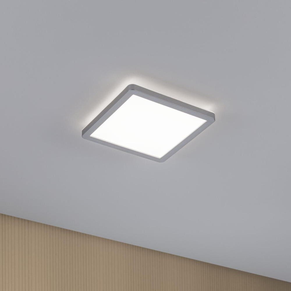 Paulmann Atria Shine Deckenlampe & Deckenbeleuchtung, Deckenlampe & Deckenlicht Wohnzimmer Schlafzimmer Flur LED modern Chrom-matt Kunststoff