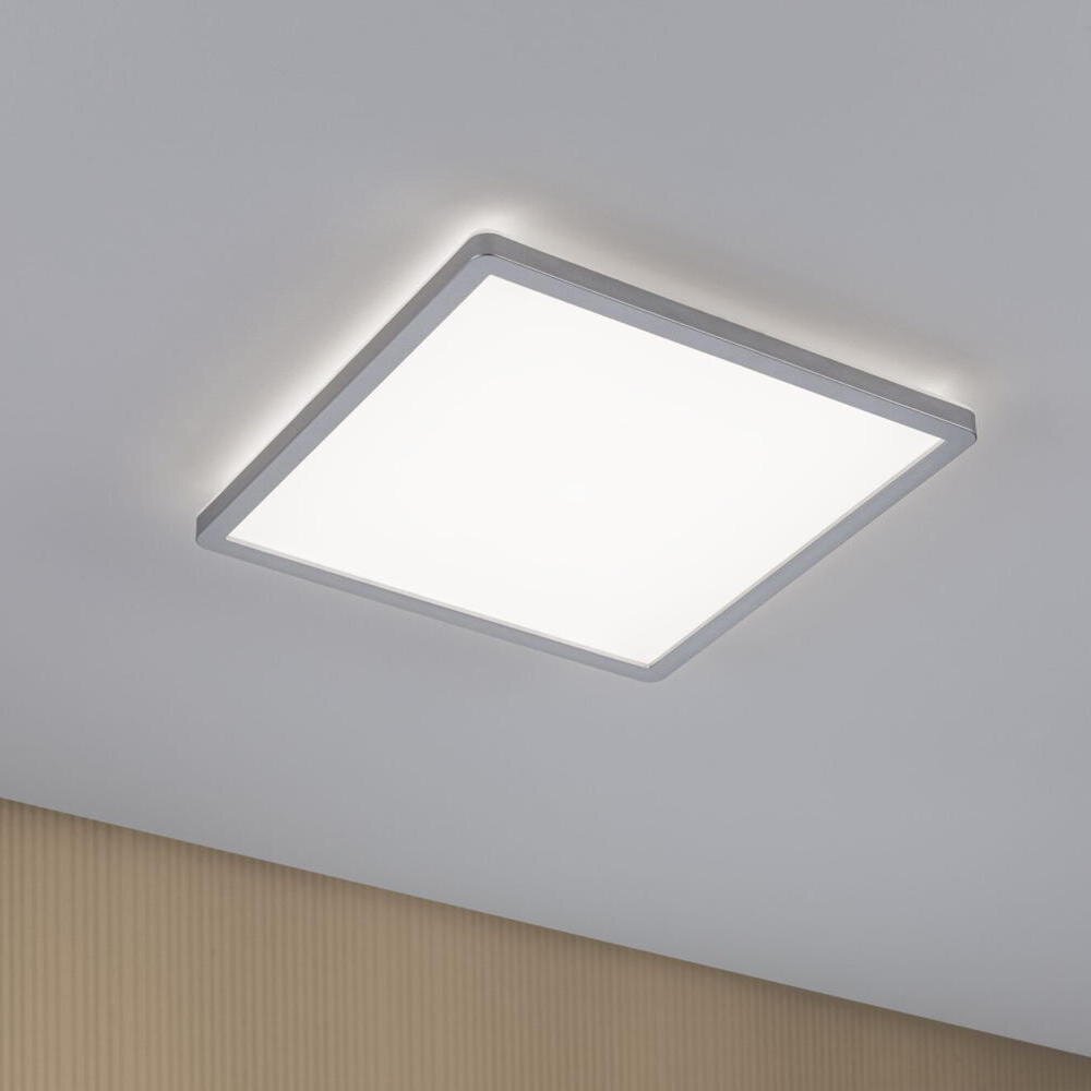 LED Deckenleuchte Atria Shine in Chrom-matt 16W 1600lm 4000K quadratisch