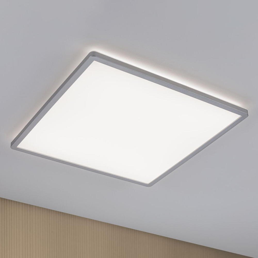 LED Deckenleuchte Atria Shine in Chrom-matt 22W 2200lm 4000K quadratisch