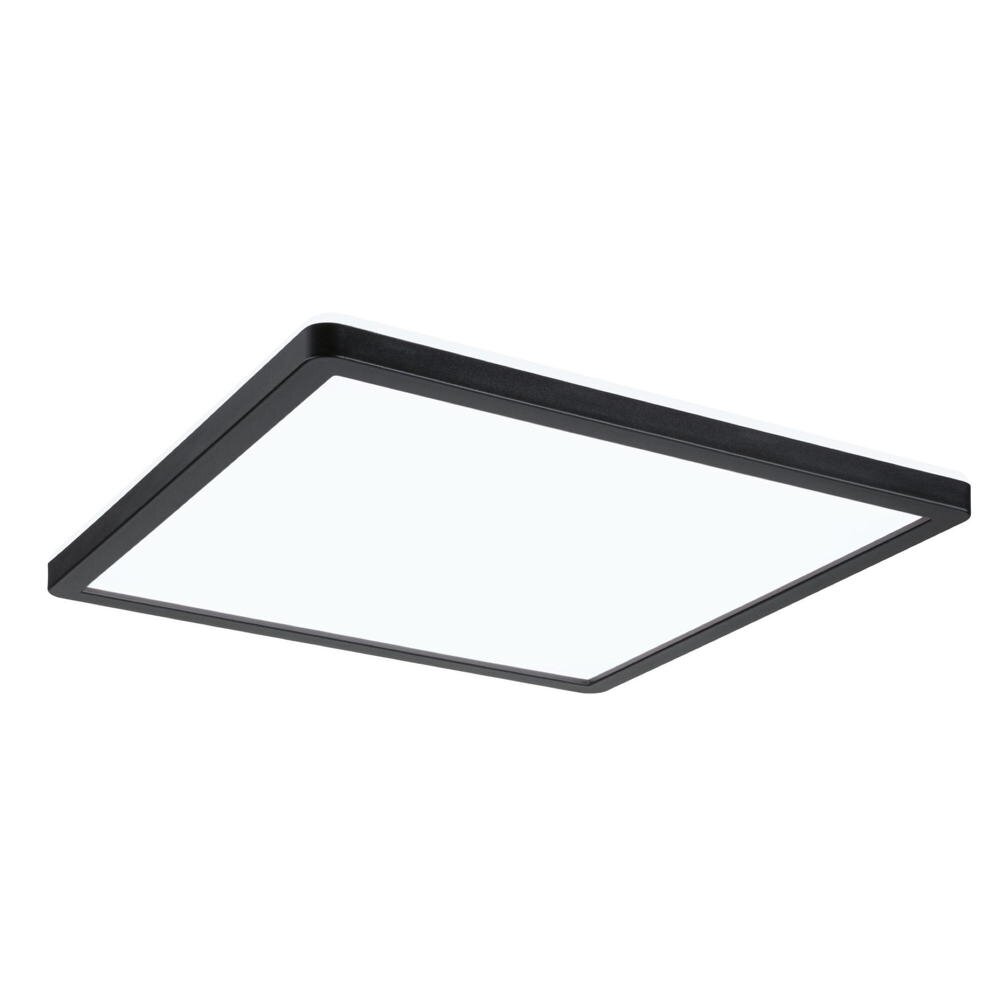 LED Deckenleuchte Atria Shine in Schwarz 16W 1600lm 4000K quadratisch günstig online kaufen