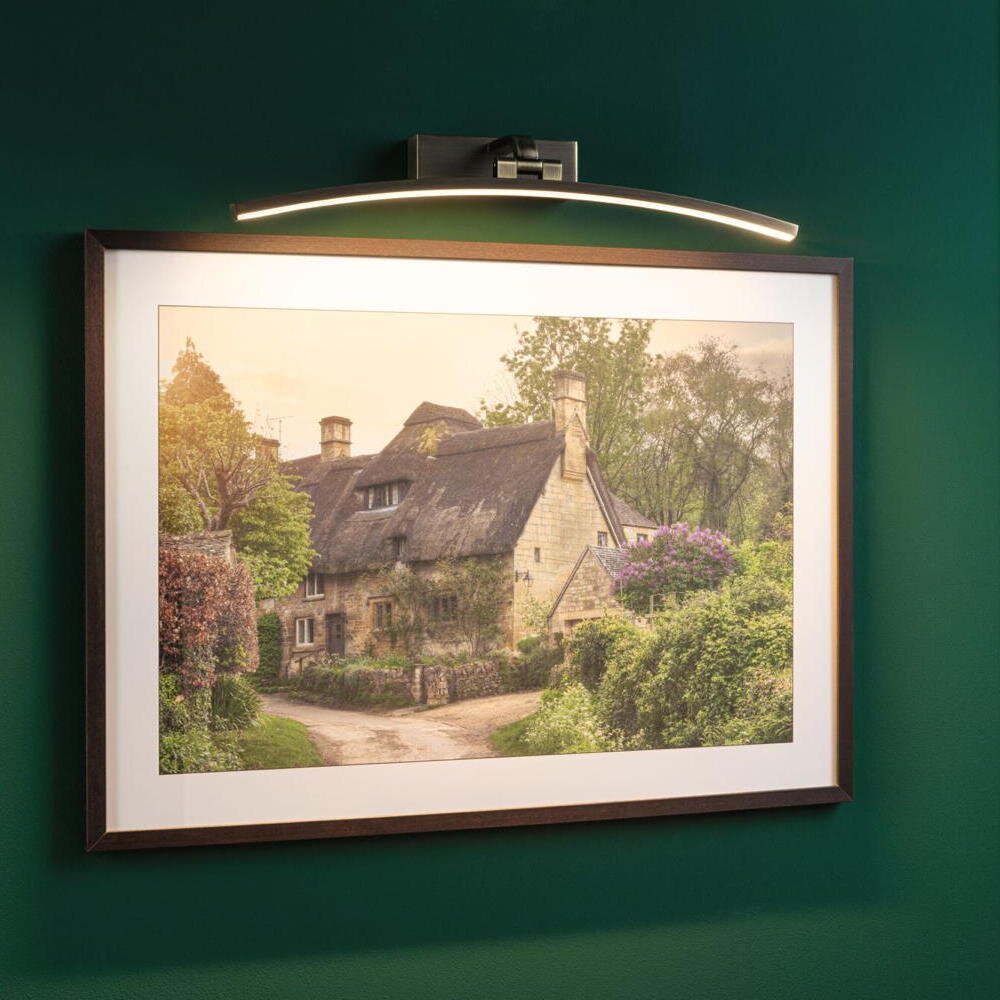 Paulmann Bento Display & Bilderleuchte Flur Wohnzimmer Schlafzimmer LED schlicht Altmessing Metall 1-flammig