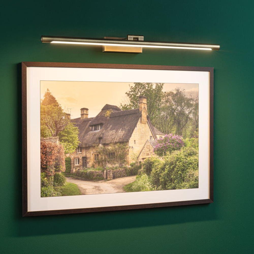 Paulmann Mingo Display & Bilderleuchte Flur Wohnzimmer Schlafzimmer LED modern Altmessing Metall 1-flammig