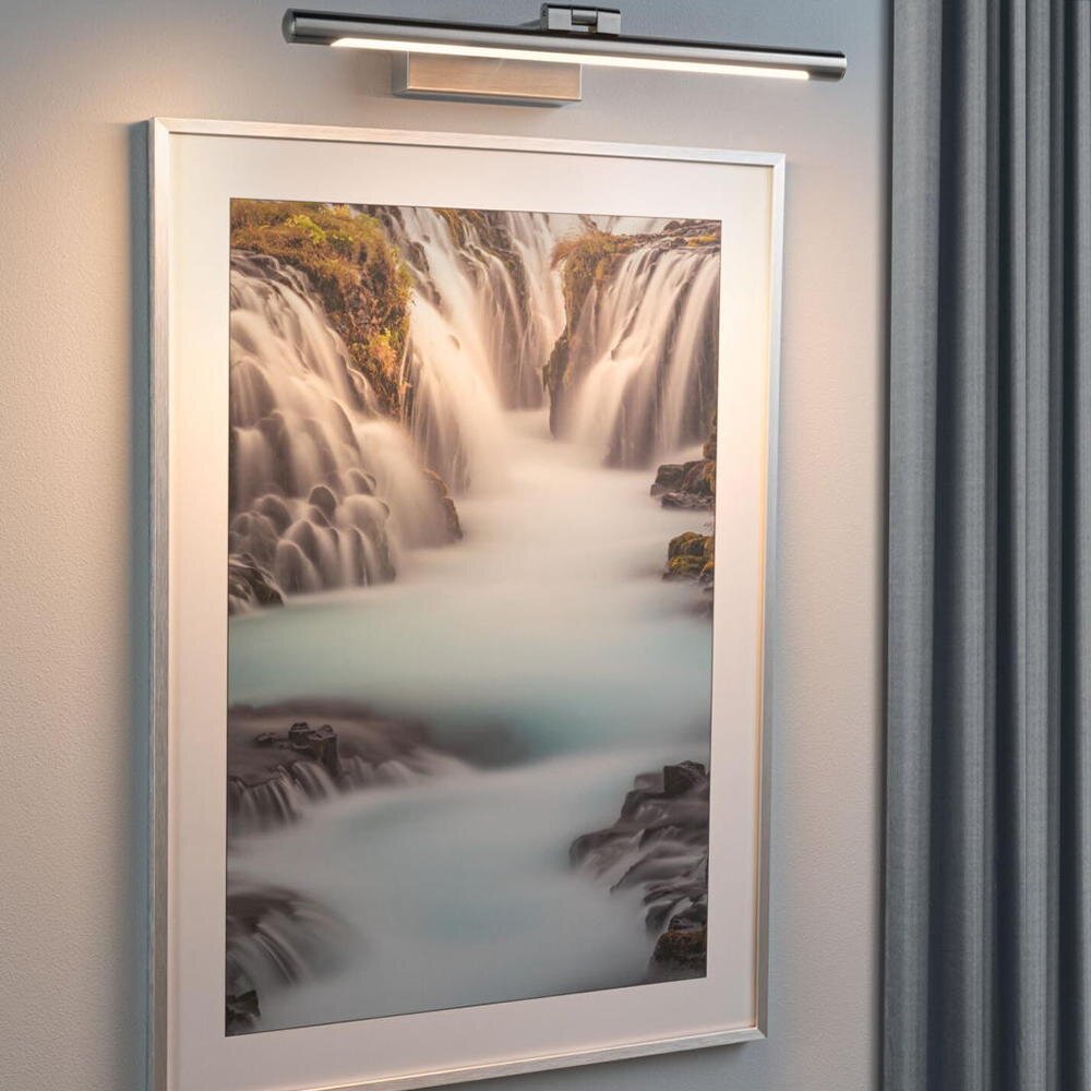 Paulmann Mingo Display & Bilderleuchte Flur Wohnzimmer Schlafzimmer LED modern Aluminium-gebürstet Metall 1-flammig