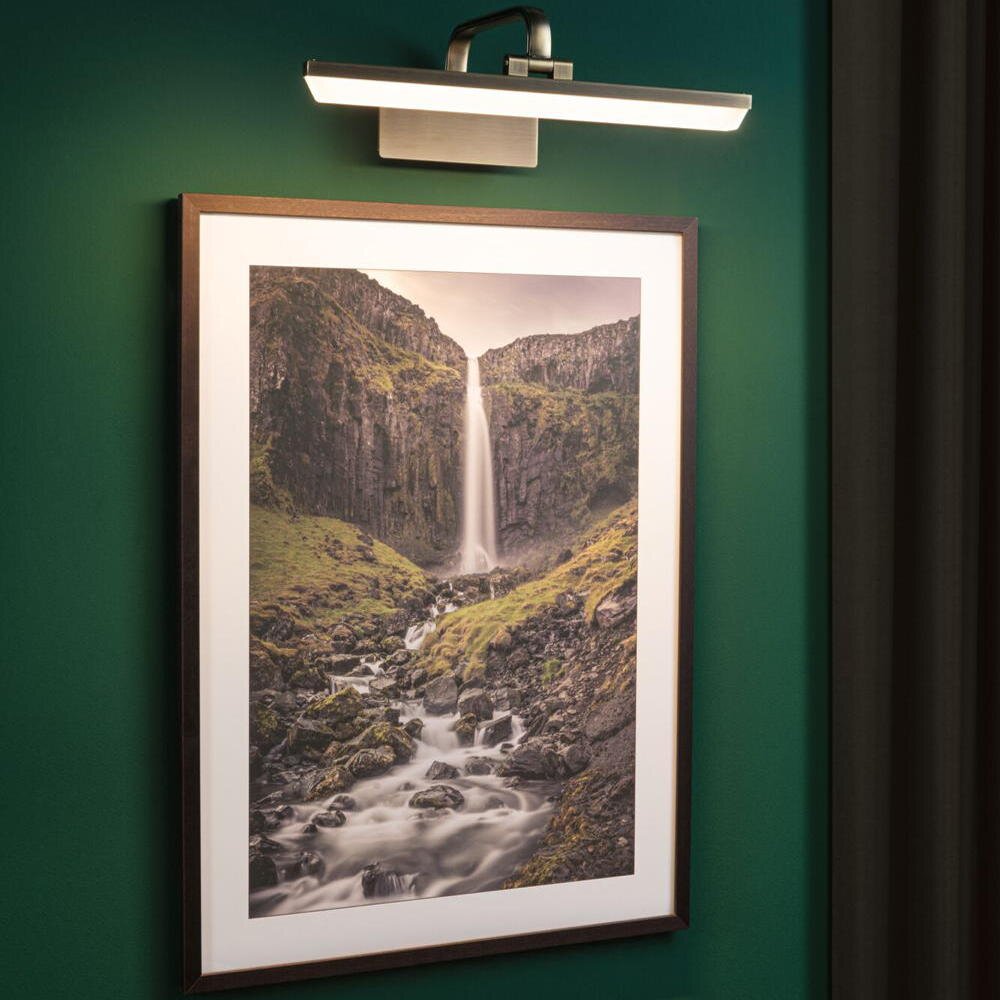 Paulmann Renan Display & Bilderleuchte Flur Wohnzimmer Schlafzimmer LED modern Altmessing Metall 1-flammig