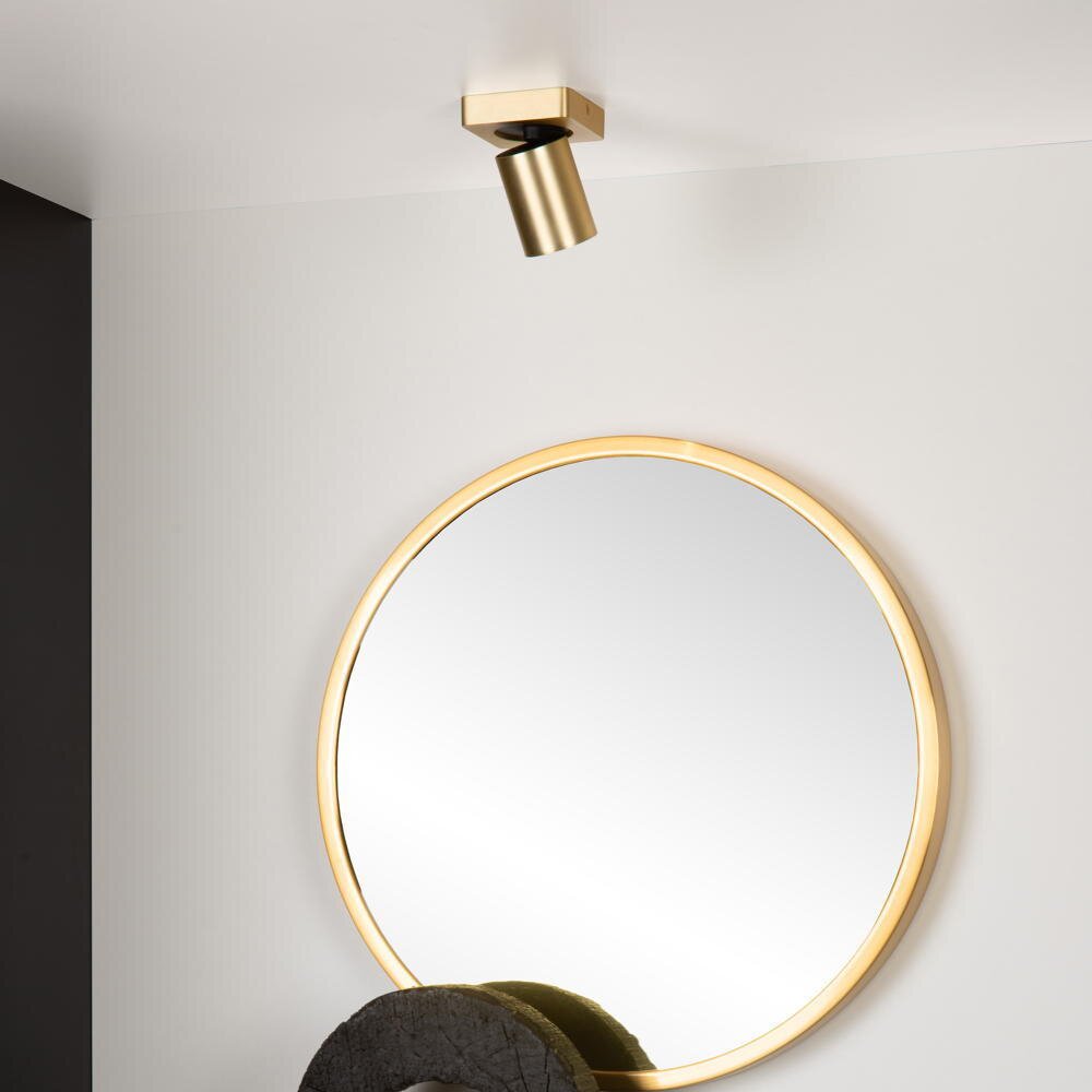 Lucide NIGEL Deckenstrahler, Deckenspots & Aufbaustrahler Wohnzimmer Esszimmer Schlafzimmer LED modern Gold-matt Aluminium GU10 1-flammig