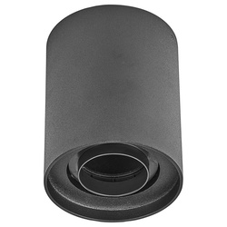 loomiQ | Deckenspot Santa Rosa in Schwarz-matt GU10 rund...