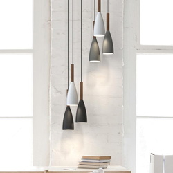 Pendelleuchte Pure schwarz, walnuss [Gebraucht - Wie Neu]