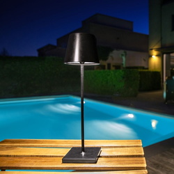 LED Tischleuchte Justin 3000K 154lm IP54 in Schwarz...
