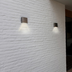 LED Wandleuchte Gemini Xf in Edelstahl 9,2W 800lm IP54...