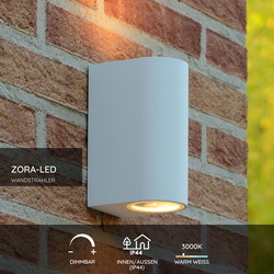 LED Wandleuchte Zora, inkl. LED Leuchtmittel in...