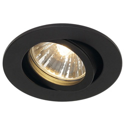 Deckeneinbauleuchte New Tria 68 Rund in Schwarz GU10...