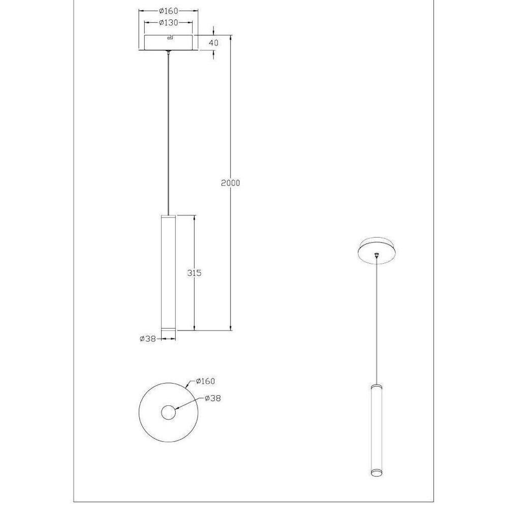 LED Pendelleuchte Prado in Schwarz 6,5W 720lm 1-flammig günstig online kaufen