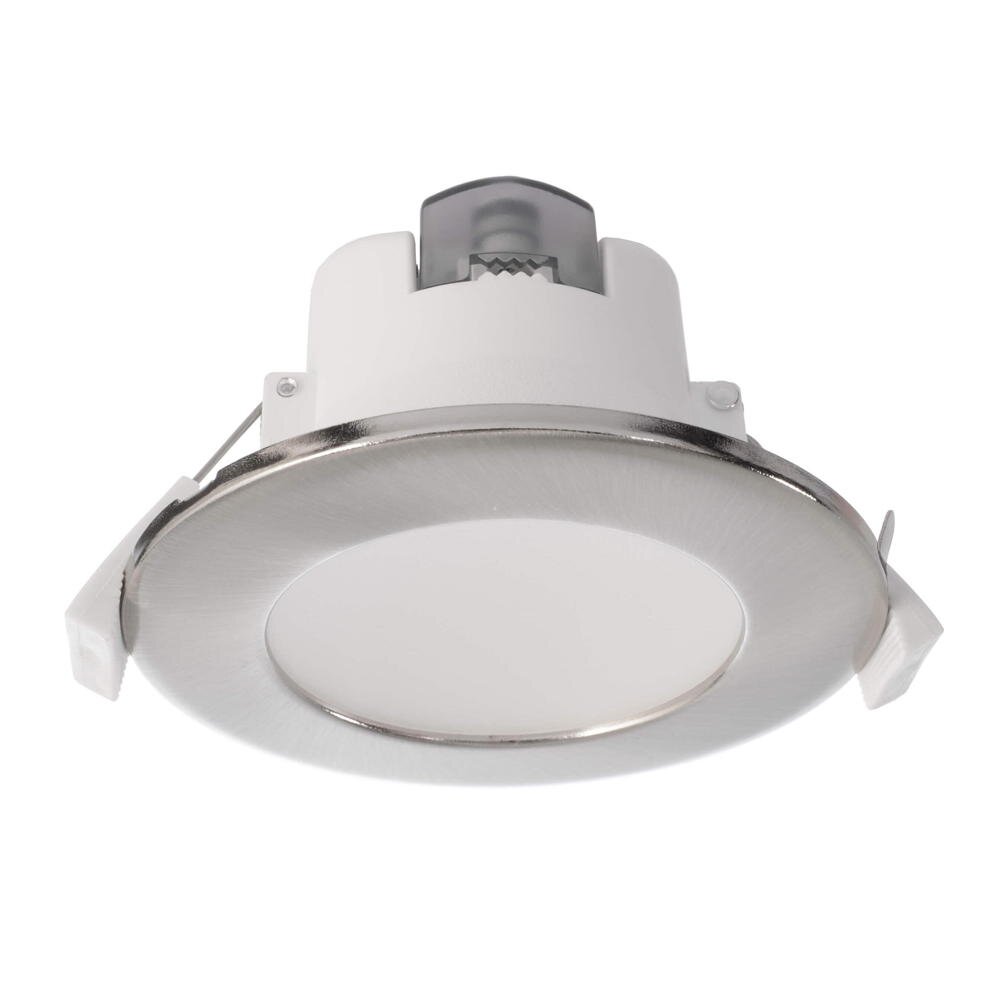 LED-Deckeneinbauleuchte Acrux, Ø 10 cm, silber matt, CCT günstig online kaufen