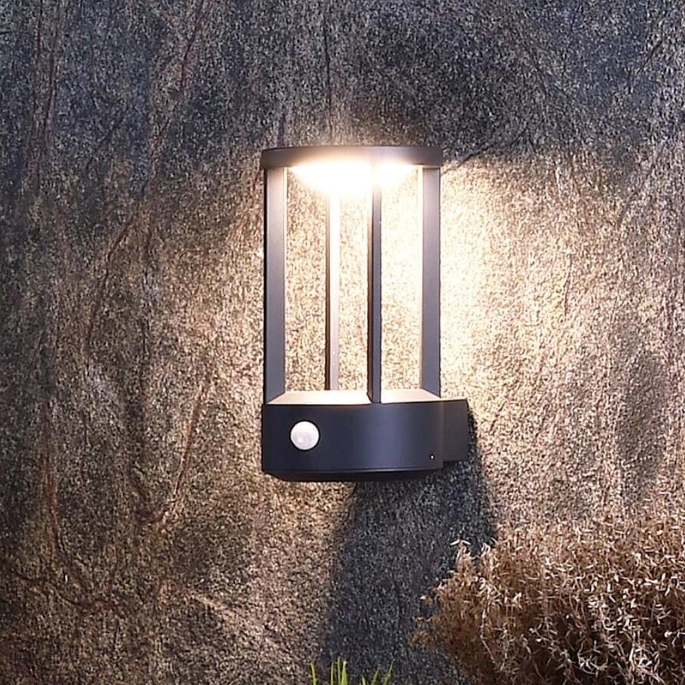 Sensor-Außenwandleuchte Albaldah, LED, dunkelgrau günstig online kaufen