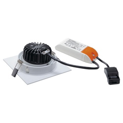 Einflammiger LED-Einbaustrahler New Tria 1, eckig,...