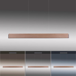 LED Pendelleuchte Palma in Natur-dunkel 2x21,5W 2000lm