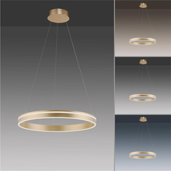 LED Pendelleuchte Q-Vito in Messing-matt 44W 1575lm