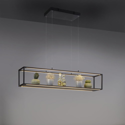 LED Pendelleuchte Contura in Schwarz 4x10,5W 850lm