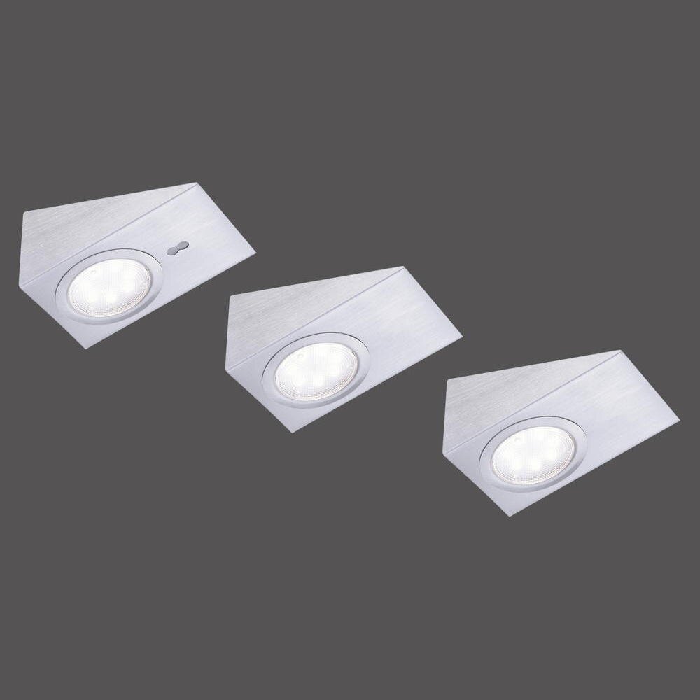 LED-Unterbauleuchte Theo, Viereck, 3er-Set günstig online kaufen