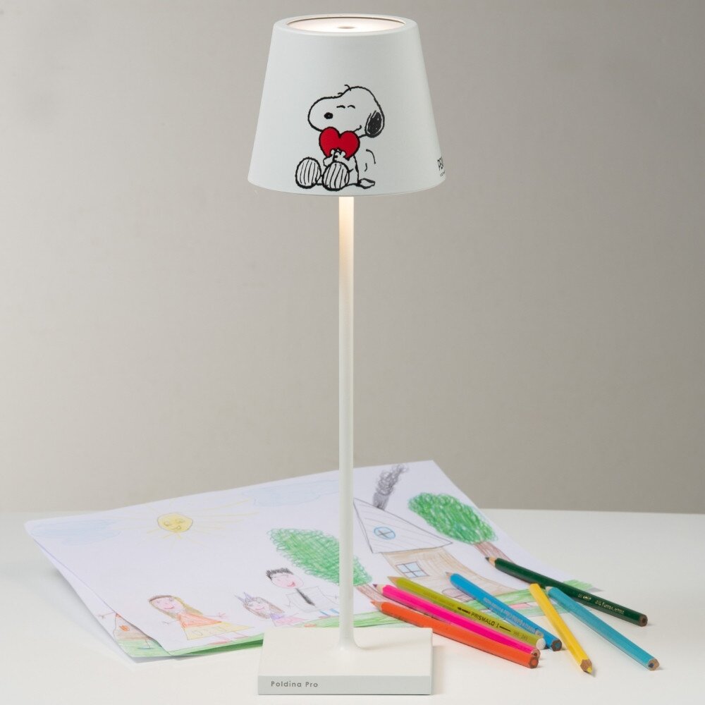 LED Akku Tischleuchte Poldina Heart in Weiß 2,2W 200lm IP65 günstig online kaufen