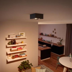 LED Spot Box in Schwarz 4x 4,5W 2000lm