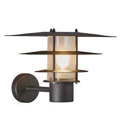 Wandleuchte Bastia in Schwarz E27 IP54 2430mm [Gebraucht...