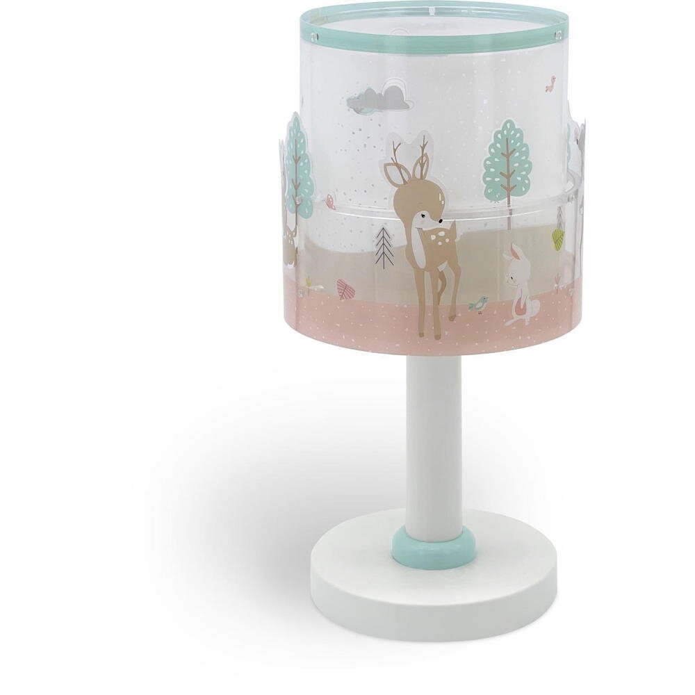 Tischleuchte Loving Deer in Weiß und Rosa E14 günstig online kaufen