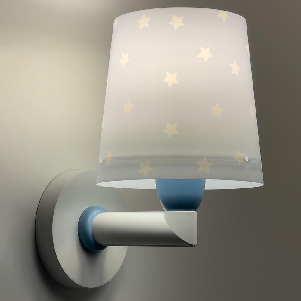 Wandleuchte Star Light in Hellblau E27 günstig online kaufen