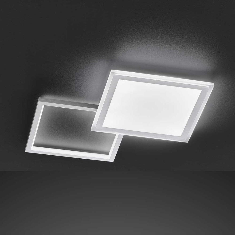 LED Deckenleuchte Zenit in Aluminium-gebürstet 2x 13W 2000lm