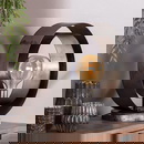 famlights | Tischleuchte Jona in Altsilber E27