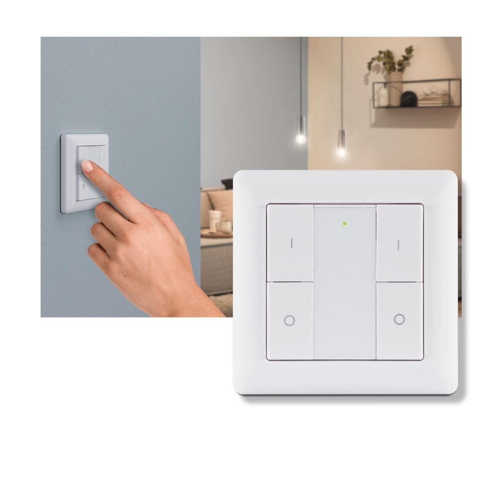 Paulmann Wandschalter ZigBee 2-fach On/Off/Dimmer günstig online kaufen