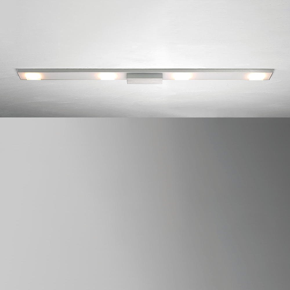 LED Deckenleuchte Slight in Aluminium-gebürstet 4x 7W 3120lm 120x900mm günstig online kaufen