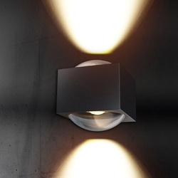 LED Wandleuchte in Graphit IP65