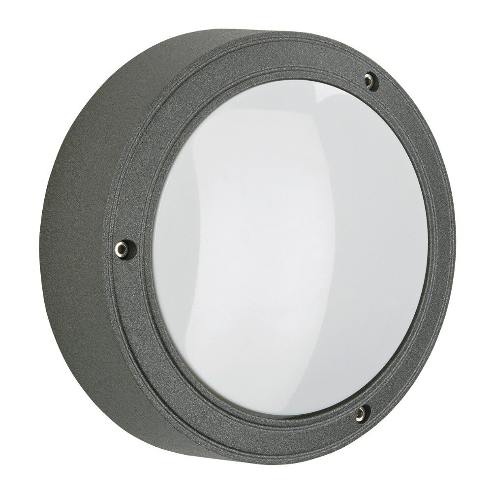 LED Wandleuchte in Anthrazit und Weiß 10W 900lm IP65 180mm