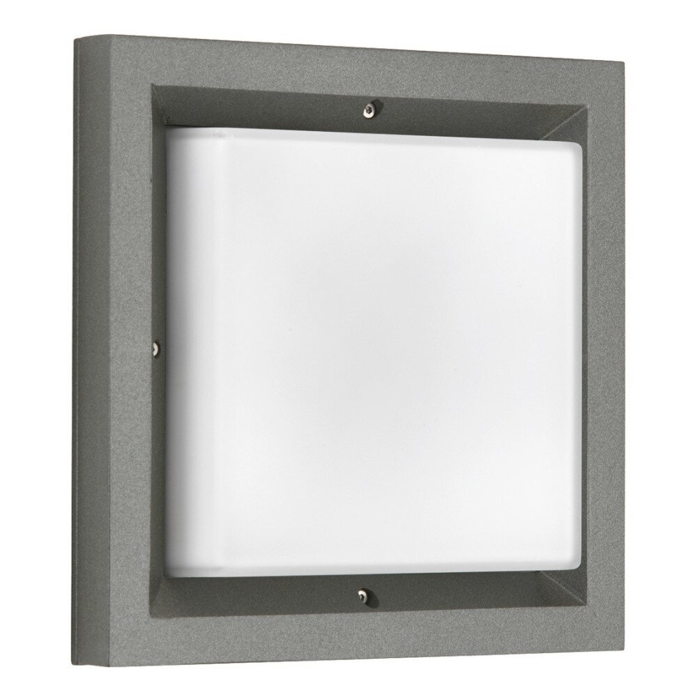 LED Wandleuchte in Anthrazit und Weiß 12W 1200lm IP54 eckig