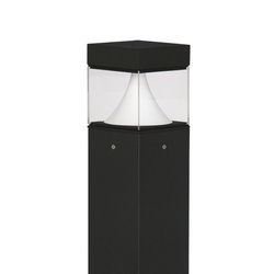 LED Wegeleuchte in Schwarz 22W 2500lm IP54 eckig