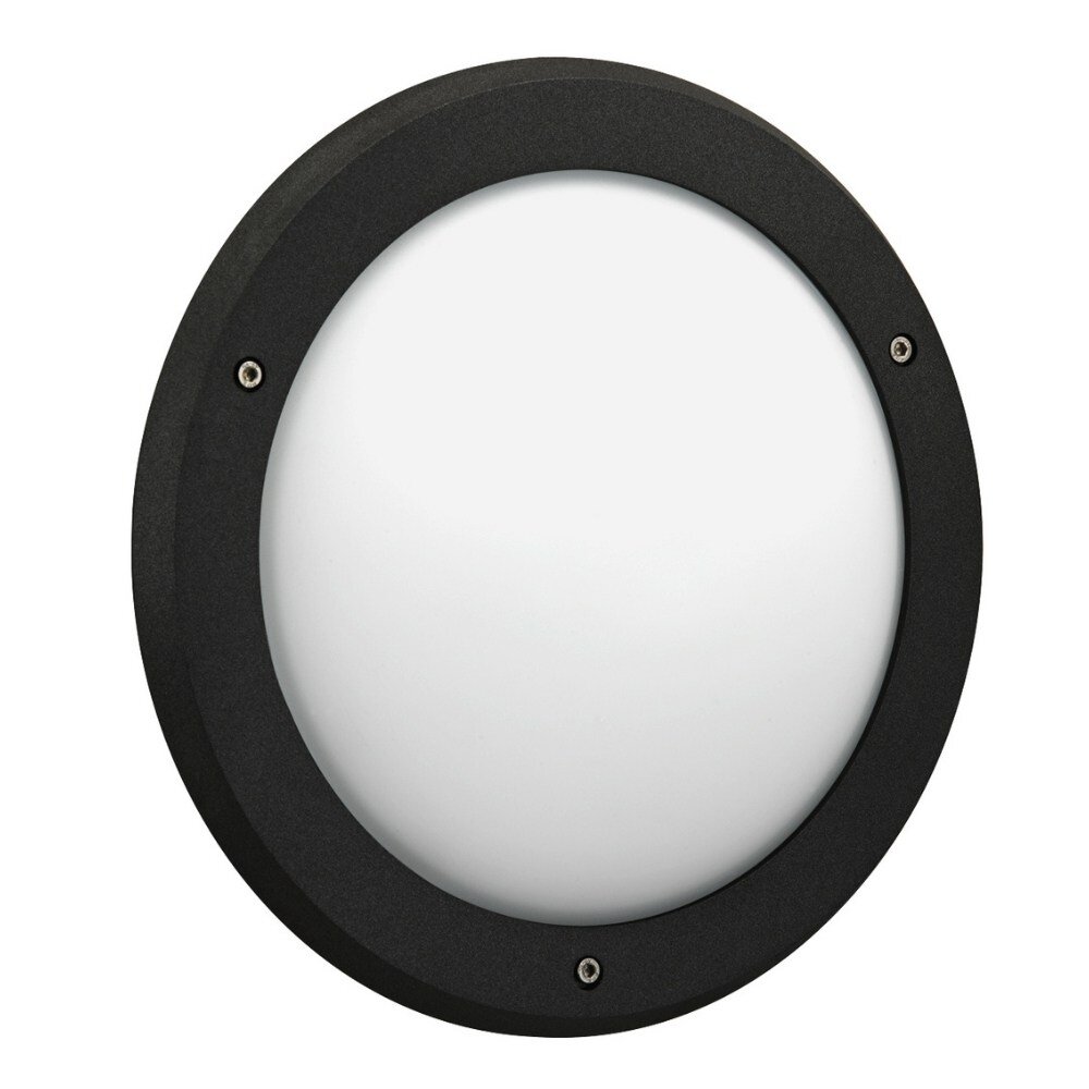 LED Wandleuchte in Schwarz und Weiß 12W 1200lm IP44