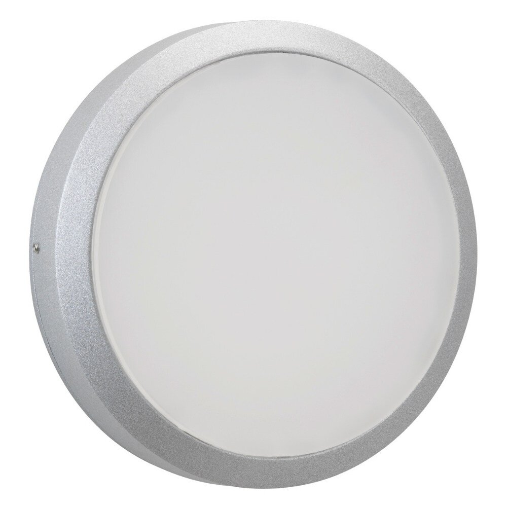 LED Wandleuchte in Silber und Weiß 24W 2400lm IP54