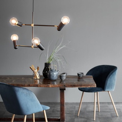 Designer Pendelleuchte Manhattan, E27, schwarz, by...