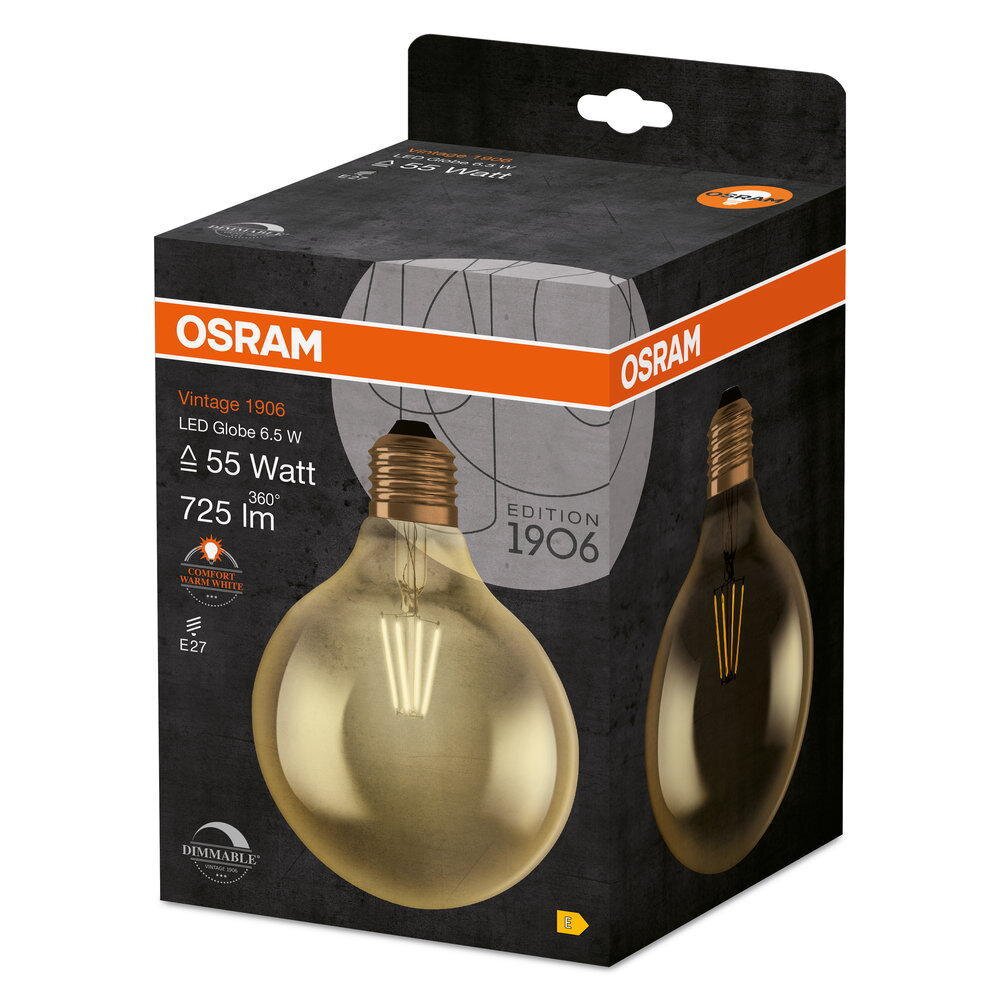 LED-Globelampe E27 2,5W 2.400K Filament gold günstig online kaufen