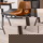 RINGO-Living Barstuhl Eluana in Cognac und Silber