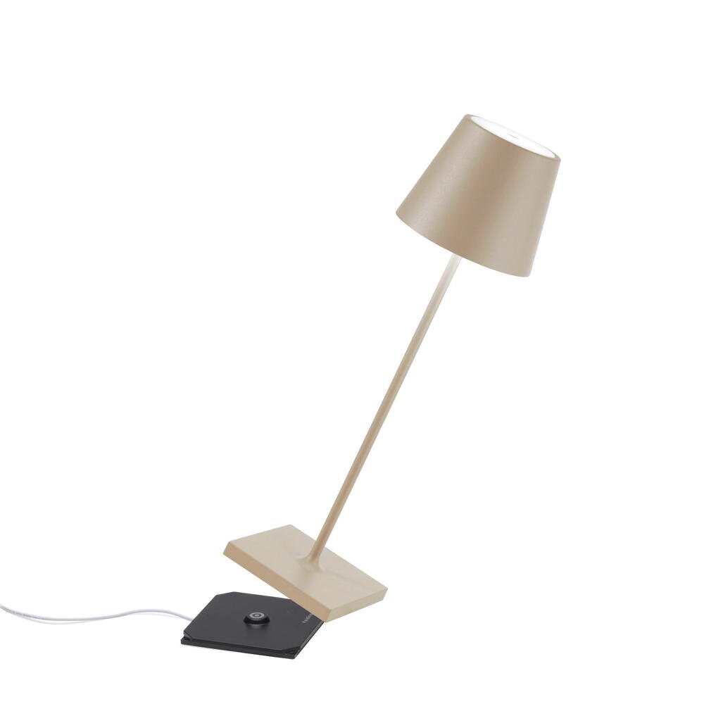 Zafferano Poldina Akku-Tischlampe IP65 sand günstig online kaufen